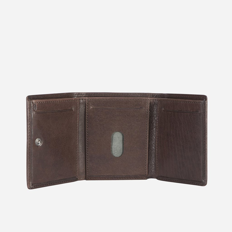 Brando Cooper  X Upright Trifold Leather Wallet | Brown - KaryKase