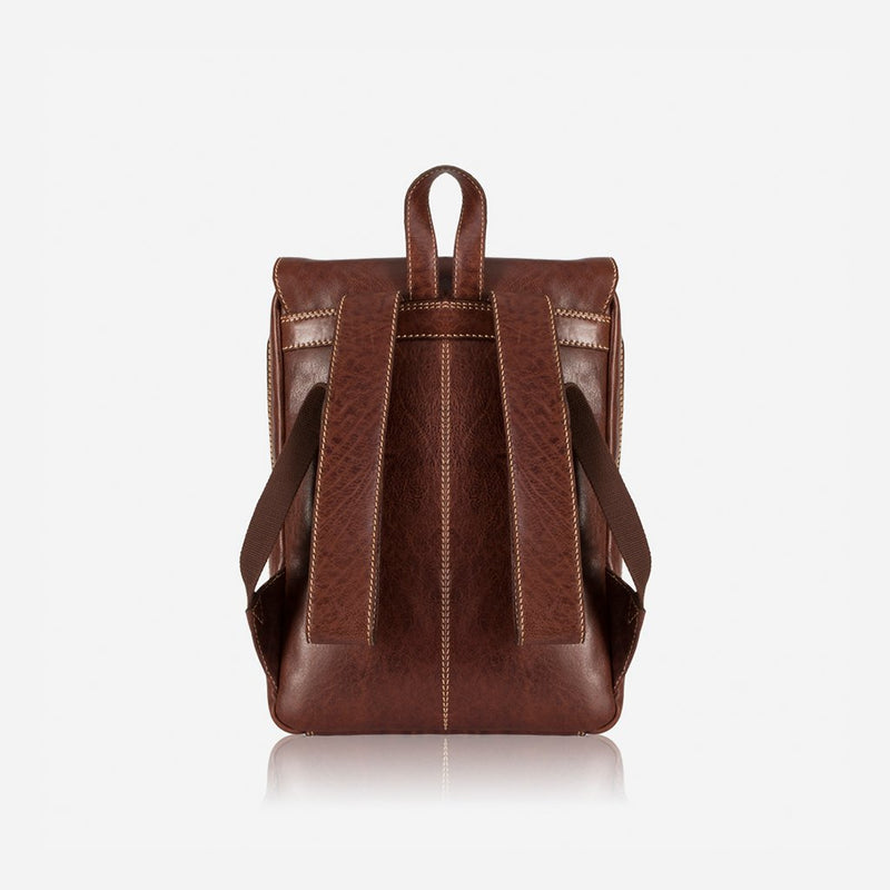 Brando Asher Laptop Leather Backpack | Brown - KaryKase