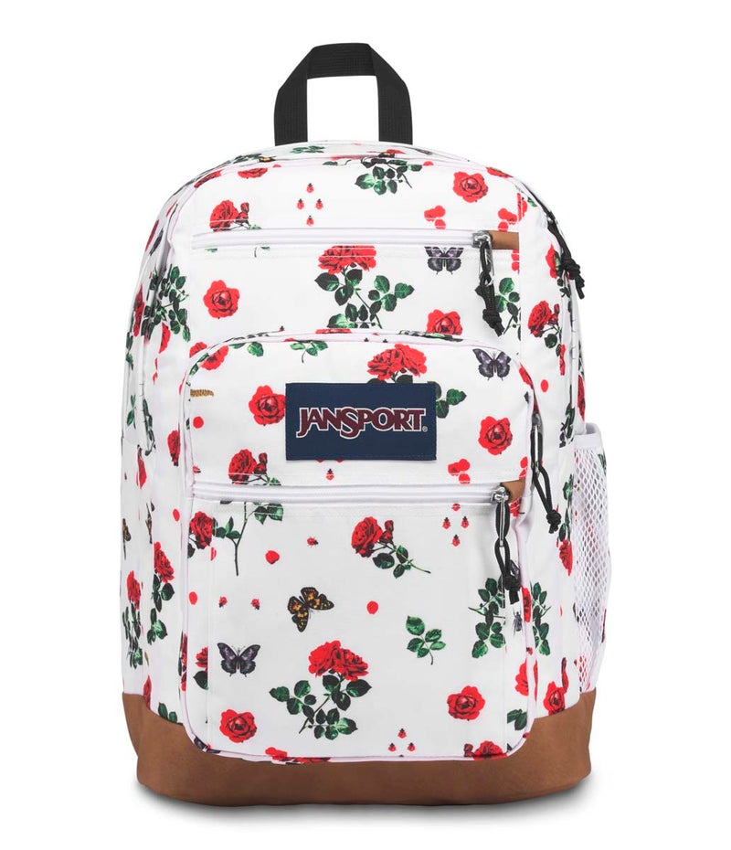 jansport backpack black with roses