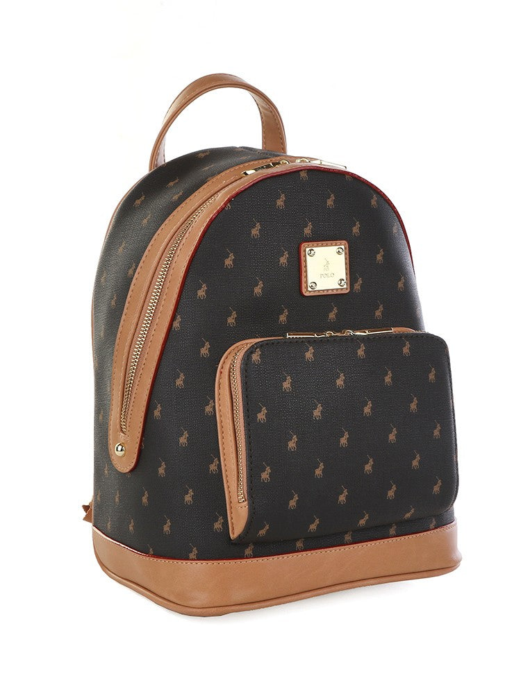 polo brown backpack