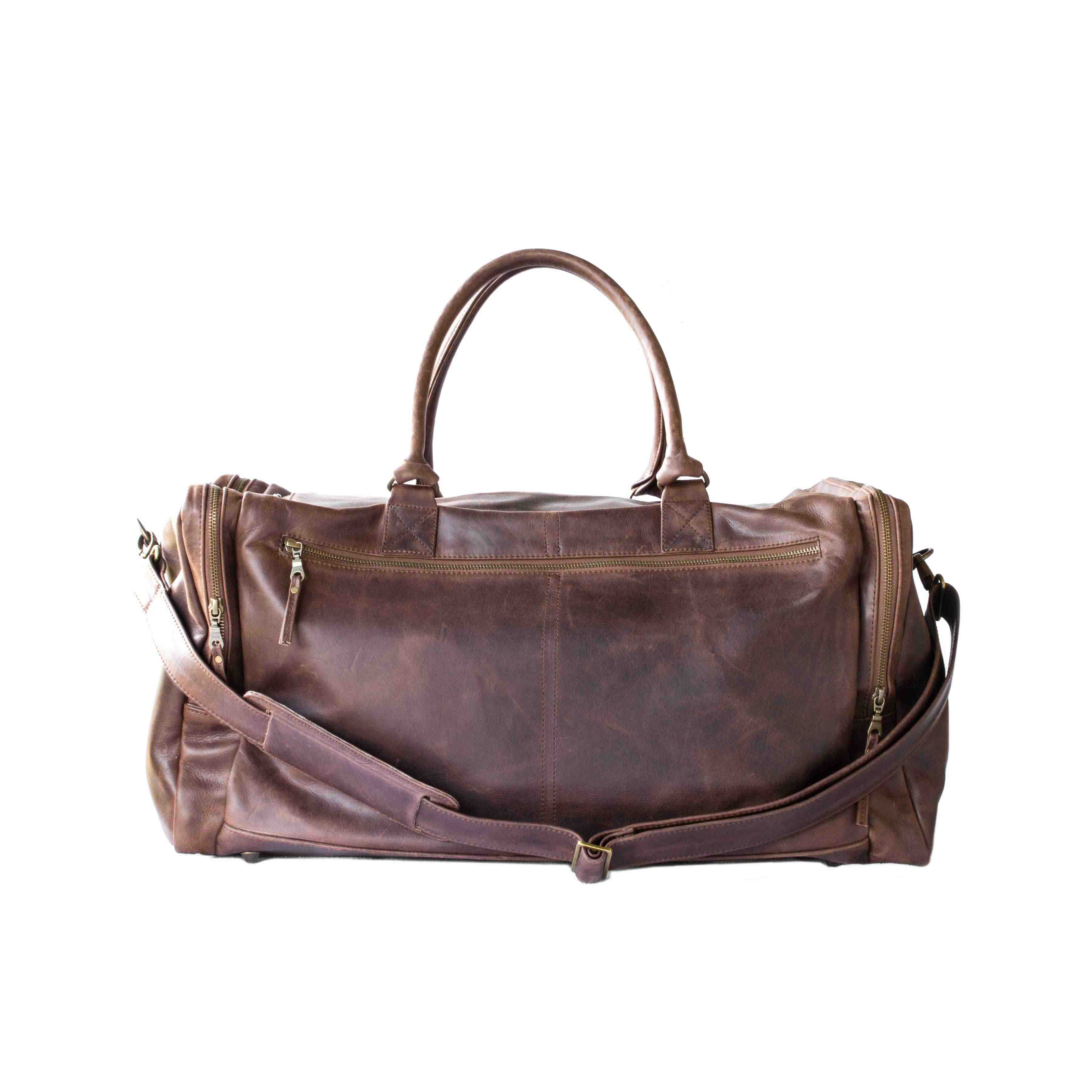 Duffle Bags - Mally Philip Leather Travel Duffel Bag | Brown was sold for R3,800.00 on 2 Sep at ...