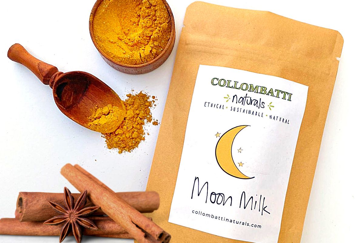 Collombatti Naturals Golden moon milk for a good night sleep with ashwaganda and turmeric