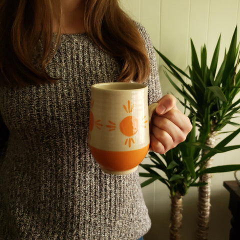 Sunshine pottery mug