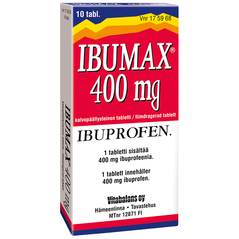 Ibumax 400 mg tabletti - eri kokoja - Apteekkiplus.fi product image