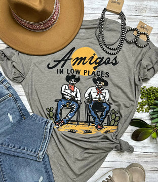 Amigos in Low Place Tee