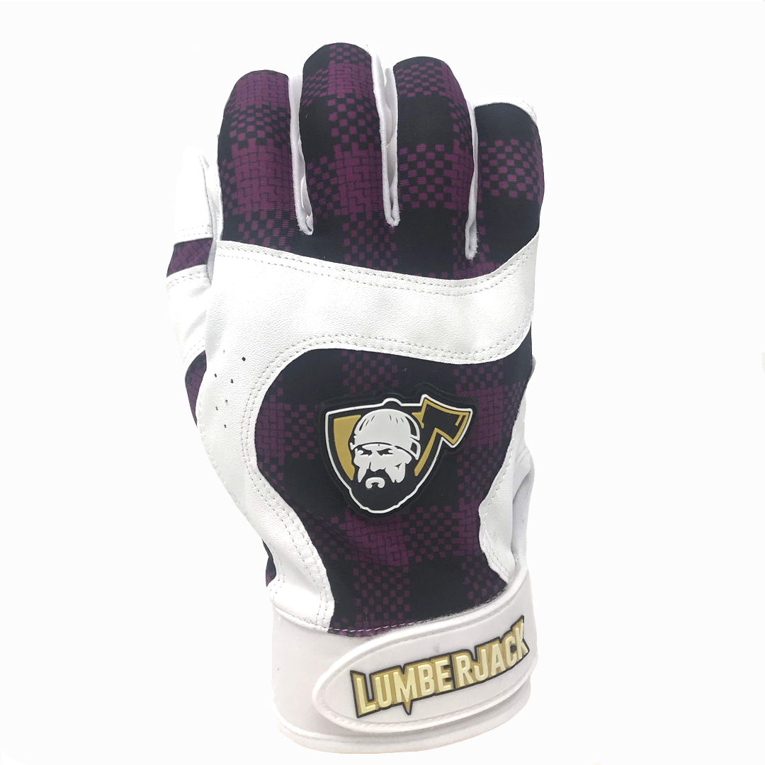 purple baseball batting gloves