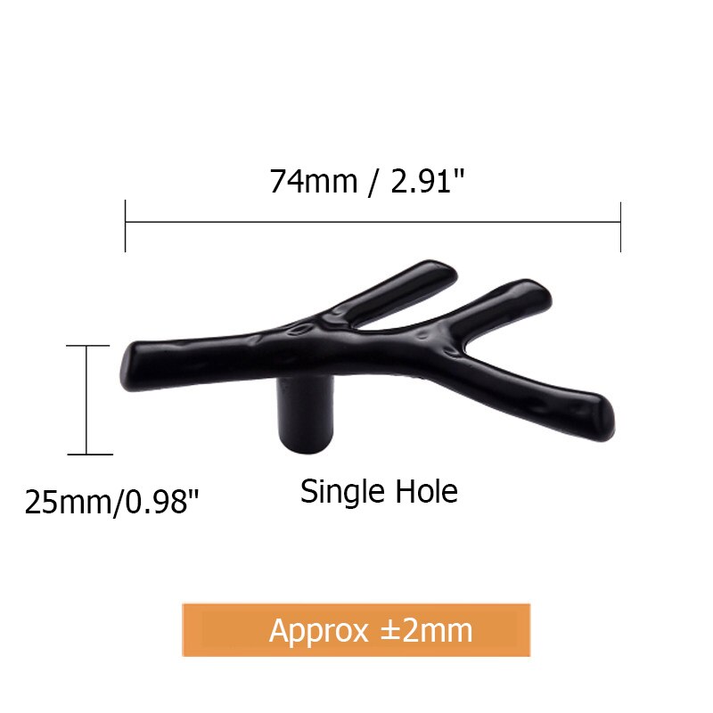 Parts Accessories Single Hole Tree Branch Furniture Handle