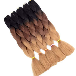 24 1b 4 Honey Blonde 5 Piece Jumbo Braiding Hair