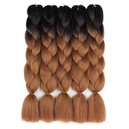 24 1b 27 5 Piece Jumbo Braiding Hair