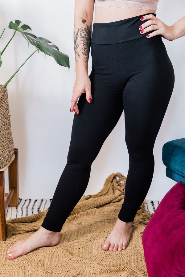 Yoga Waistband Comfort Leggings - choosebettercheese