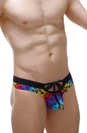 Thong Plones Leopard Rainbow