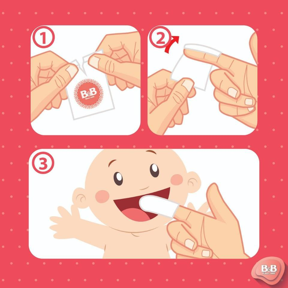 How to use B&B Korea Baby Mouth Wipes 