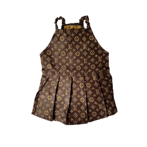 Chewy Vuitton Monogram Dress – Paws Unit