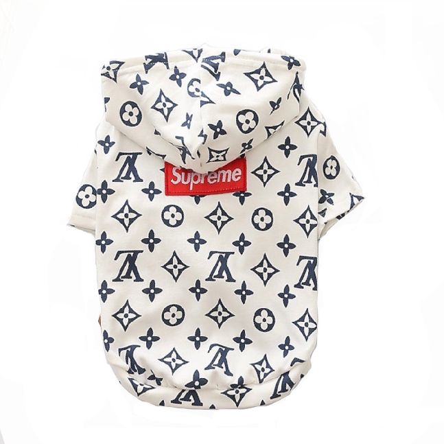 Louis Vuitton X Supreme Dog Hoodie | Supreme and Everybody