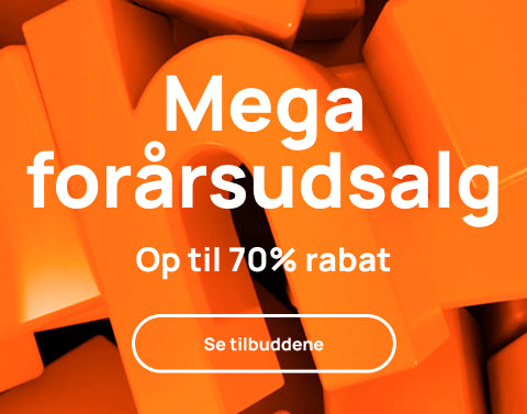 Mega Forårsudsalg! Tilbuddene er gyldige indtil 28.4. Gratis forsendelse for ordrer over 400 kr