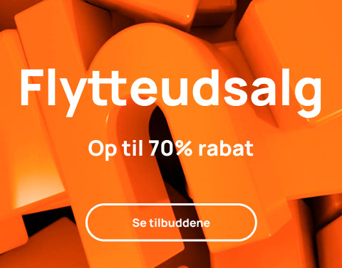 Flytteudsalg! Tilbuddene er gyldige indtil 31.3. Gratis forsendelse for ordrer over 400 kr