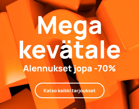 Mega kevätale! Tarjoukset voimassa 21.4. asti. Ilmainen toimitus yli 30€ tilauksiin!