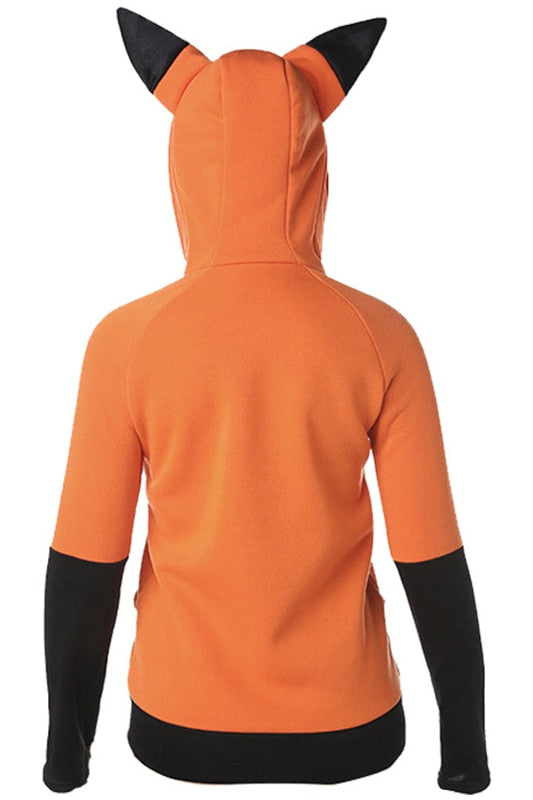 fox hoodie with ears