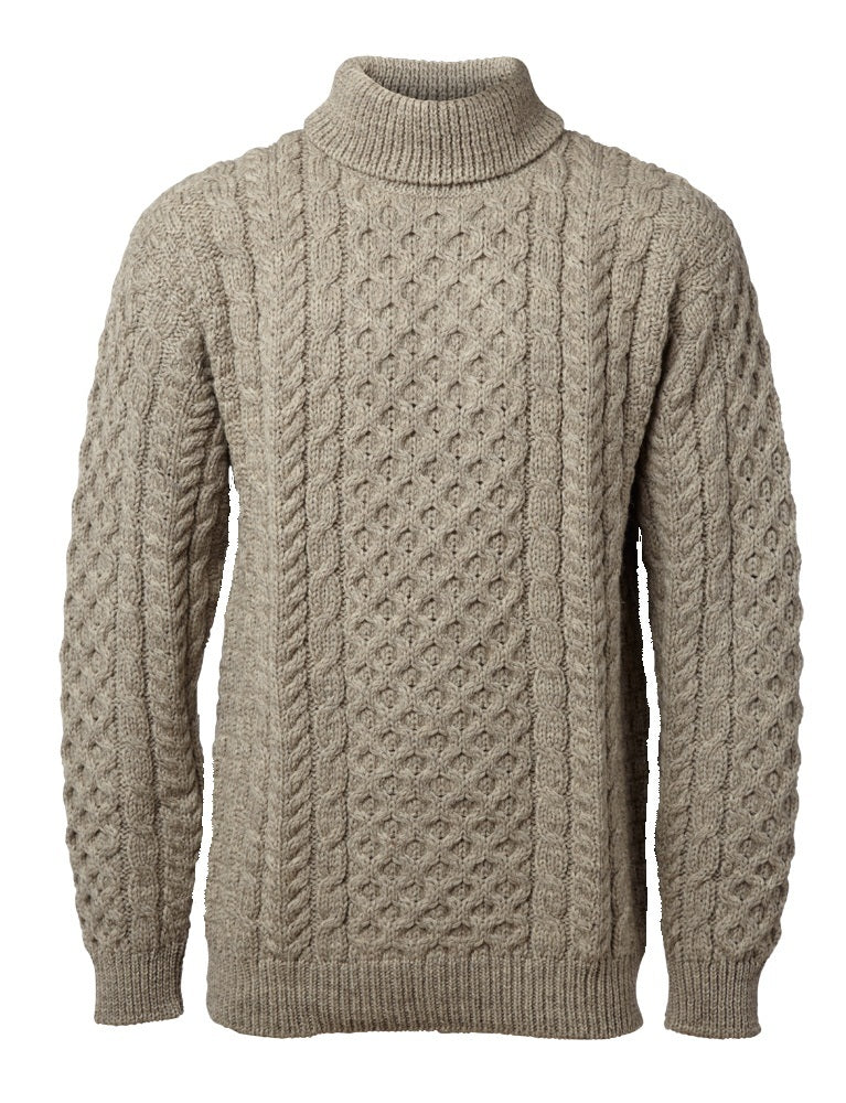 John Molloy Aran Fisherman Sweater Poloneck. – sweater-ireland.dk