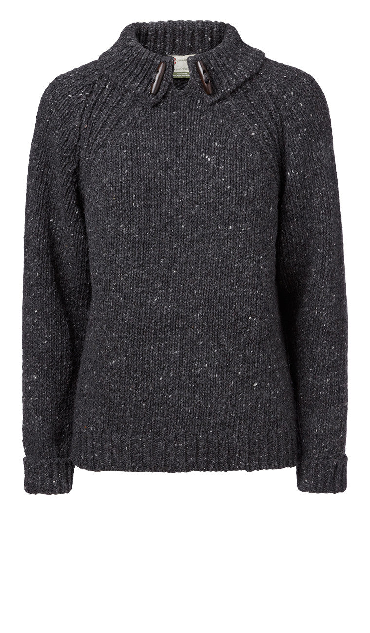 Carraig Donn Ladies Toggle Jumper, Donegal Wool. – sweater-ireland.dk