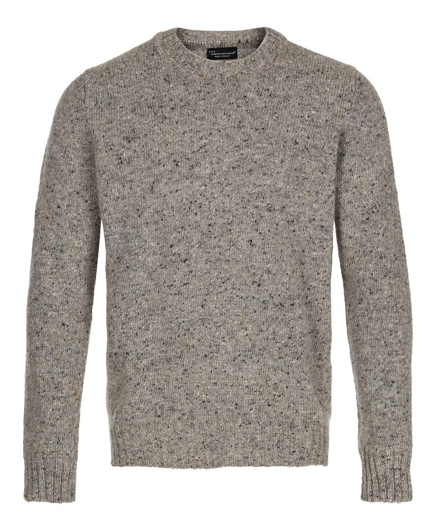 Herre Hawick Knitwear 70% Merino 30% Mohair Sweater Silver – sweater ...
