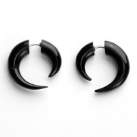 Small Black Hooks Spiral Fake Gauges 