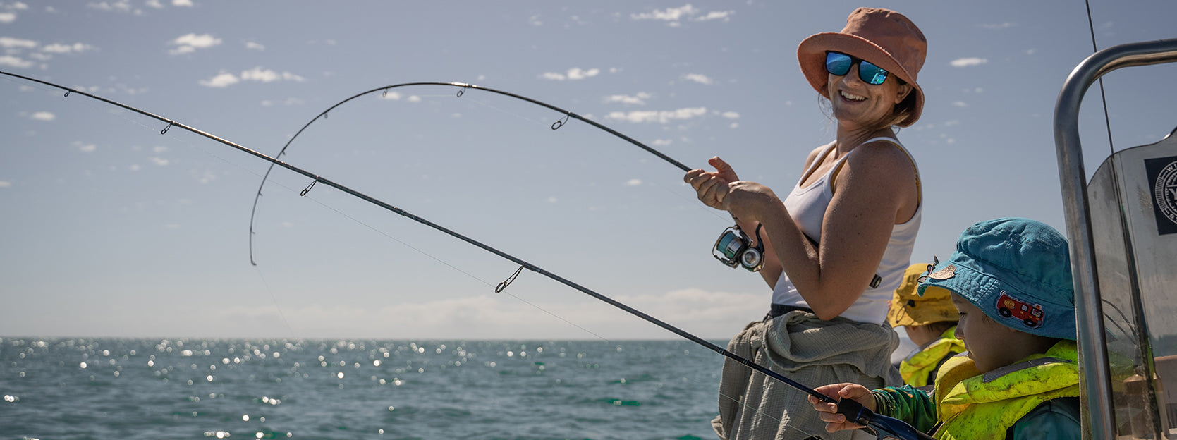 Fishing with Fishing Rod. Float with a Hook on a Fishing Line