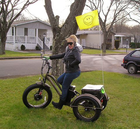 This electric Fat Trike makes any season fun to trike in.