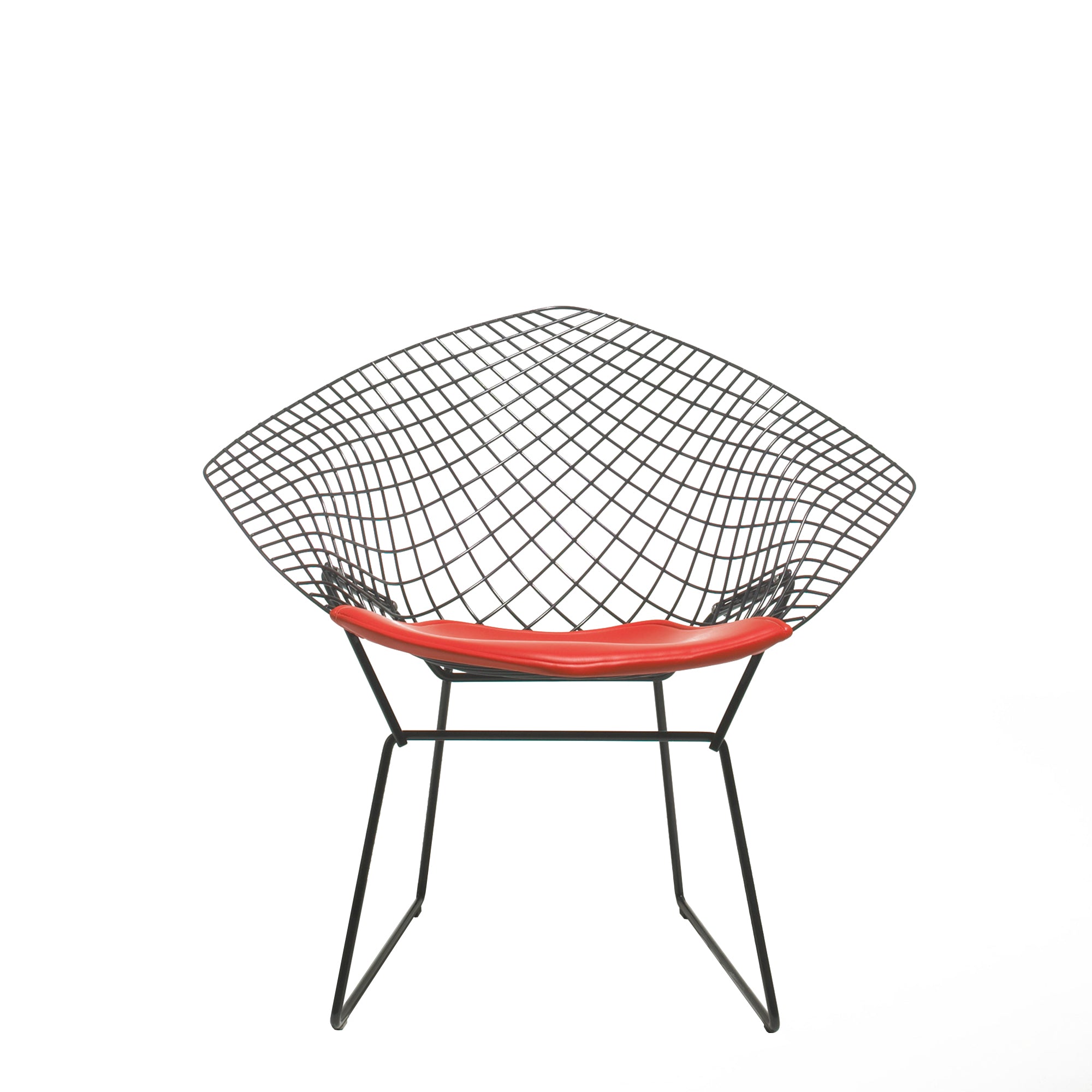 bertoia diamond lounge chair with seat pad