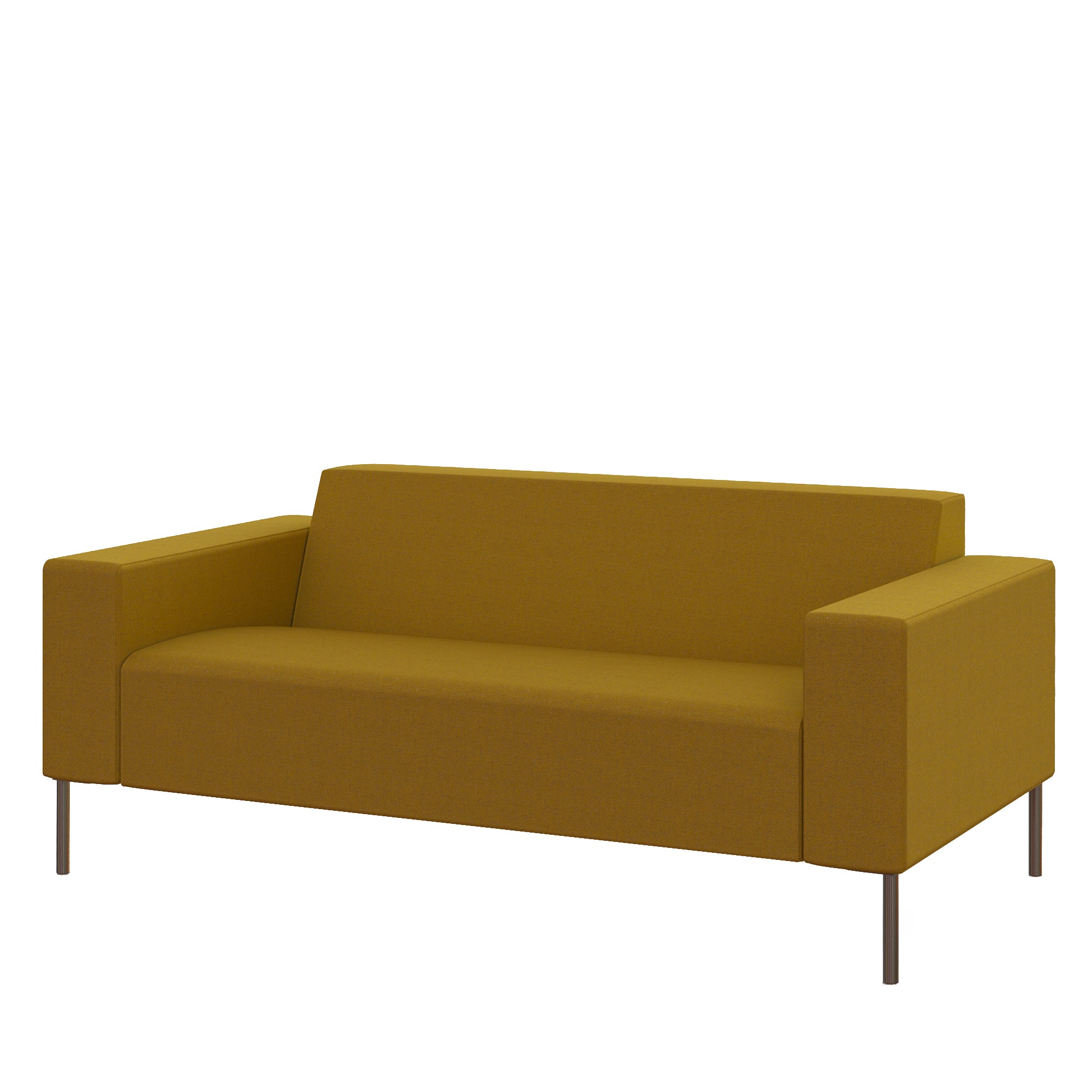 HM18 Origin Two Seat Sofa - Brushed Stainless Steel Legs - Ewop