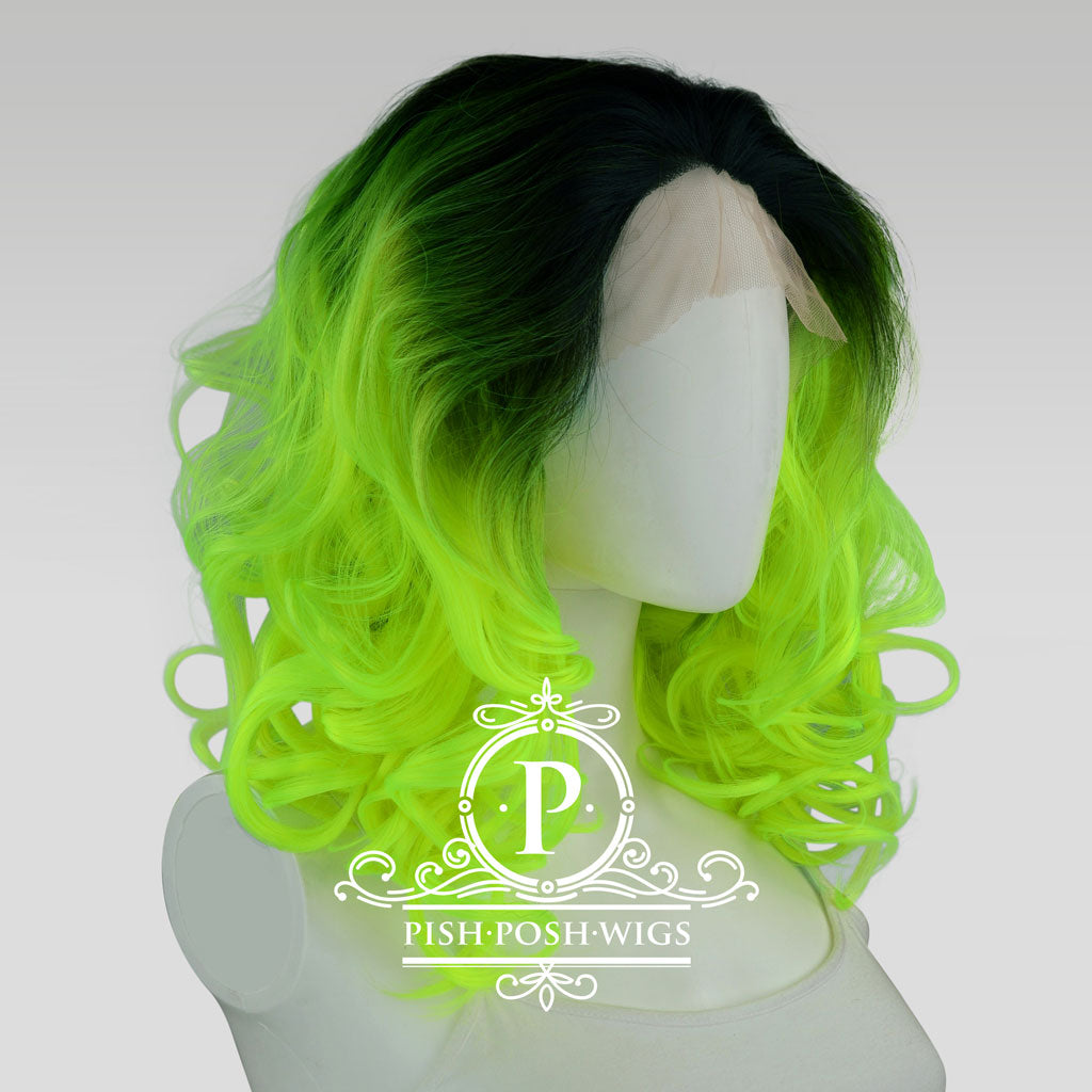 lime green wig