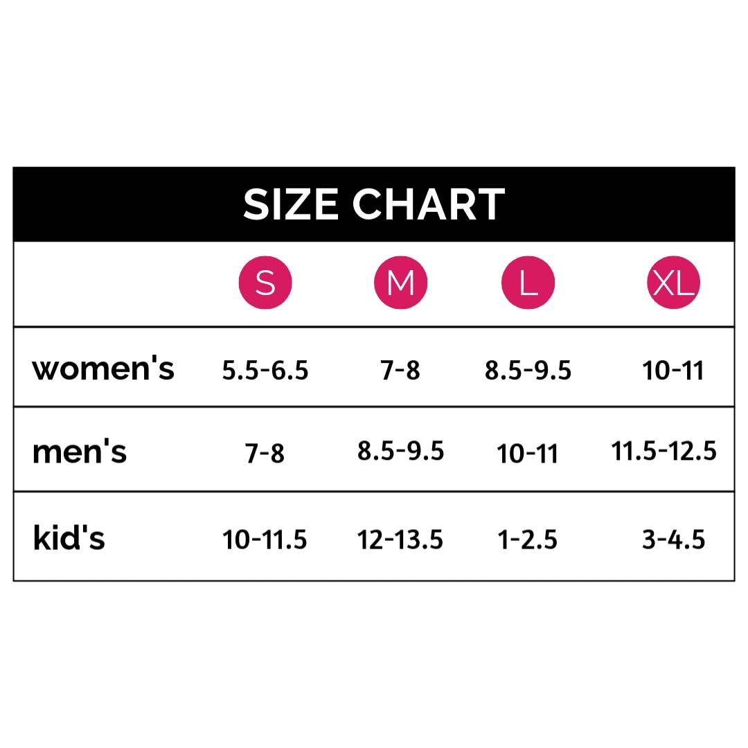 fitkicks men's size chart