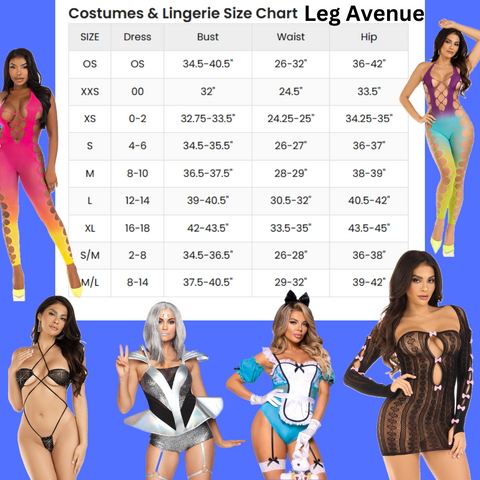 Leg Ave Size Chart