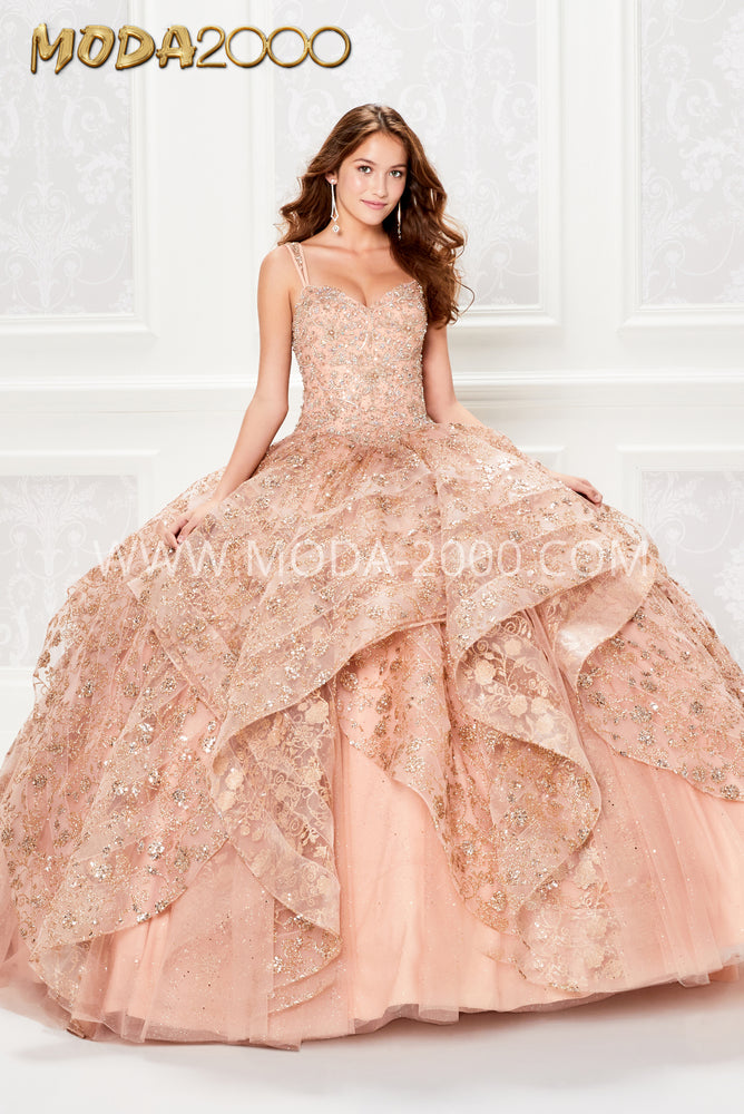 rose gold dress quinceanera