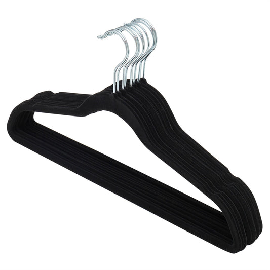 10 PACK PLASTIC HANGERS - 1 - Black