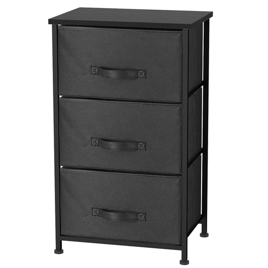 Home Basics 4-Drawer Storage Organizer Black