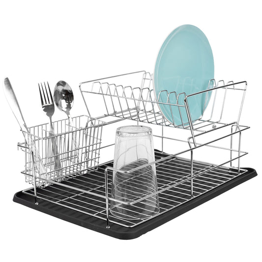 Michael Graves Design Deluxe Dish Rack with Gold Finish Wire and