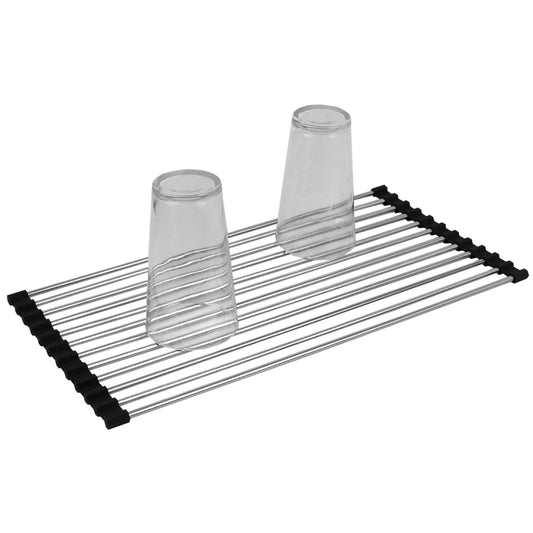 Michael Graves Design 3 Section Plastic Dish Drying Rack with