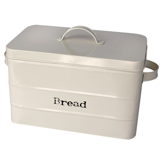 Home Basics Grove Bread Box, White, 1 Unit - Foods Co.