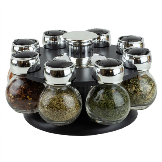 Home Basics Steel Seasoning and Herbs Organizing Spice Rack with 6 Empty  Glass Spice Jars, 1 Unit - Kroger