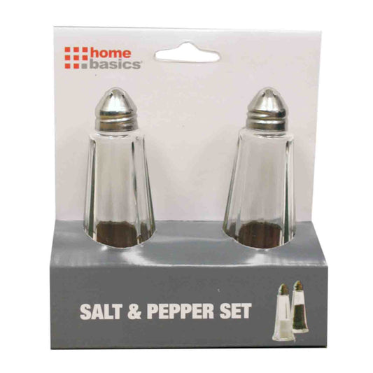 Home Basics 2 oz. Salt and Pepper Shaker, Clear, FOOD PREP