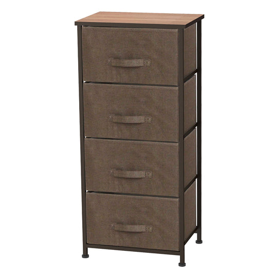 Home Basics 3-Drawer Storage Organizer Brown