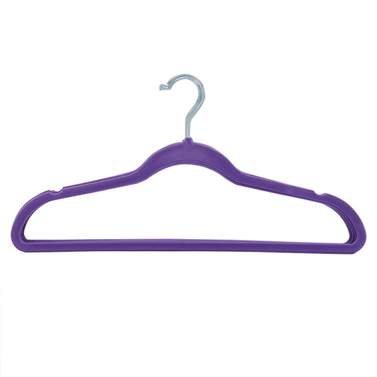 Home Basics Slip-Proof Snag-Free Ultra Slim Velvet Hanger with