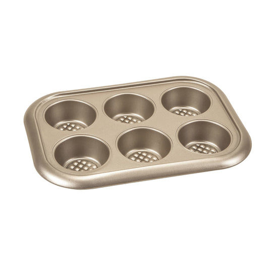 Michael Graves Design Non-Stick 12 Mini Cup Carbon Steel Muffin Pan, Indigo, FOOD PREP