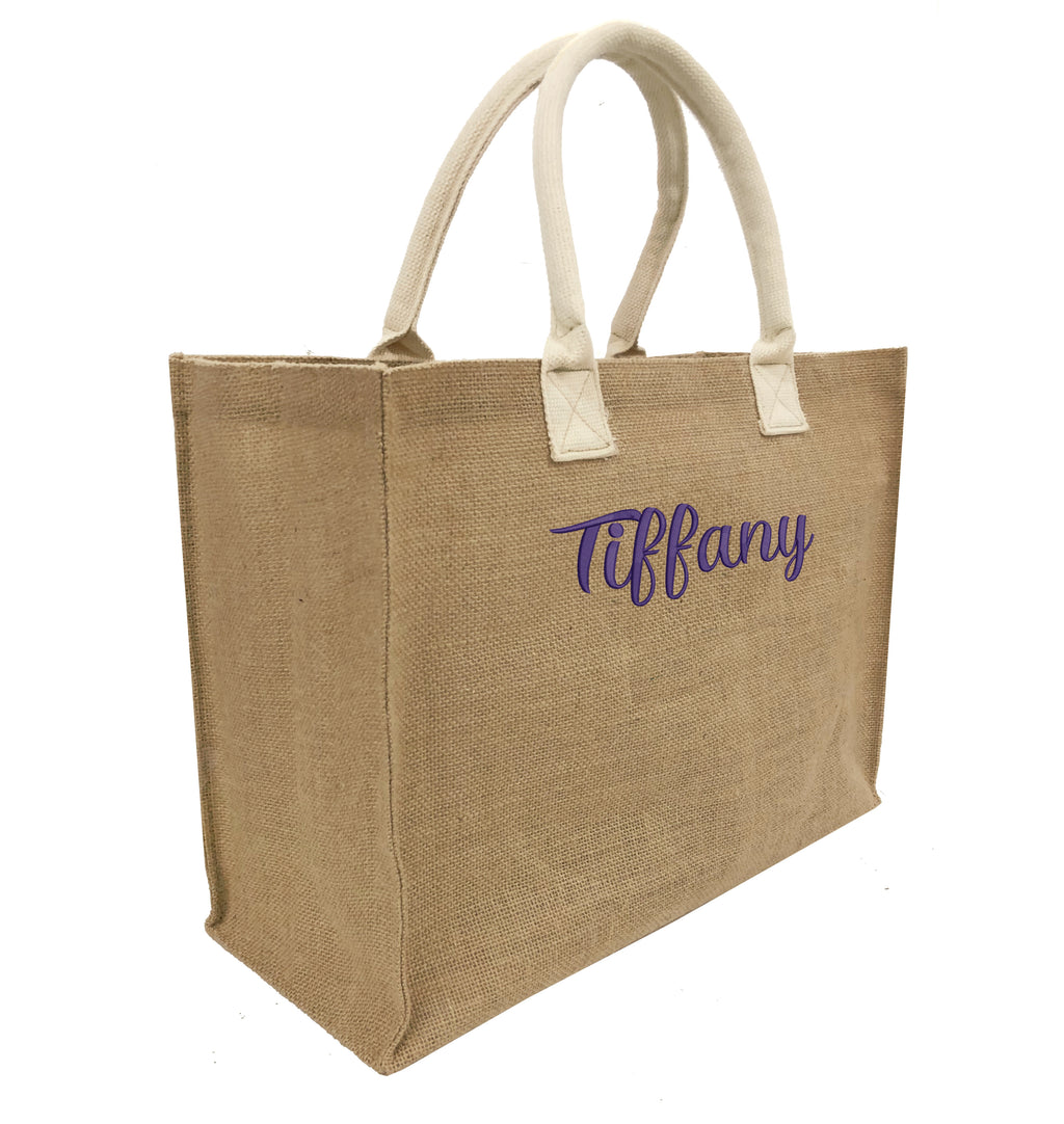 Tiffany Custom Tote Bag Name and Wedding Role