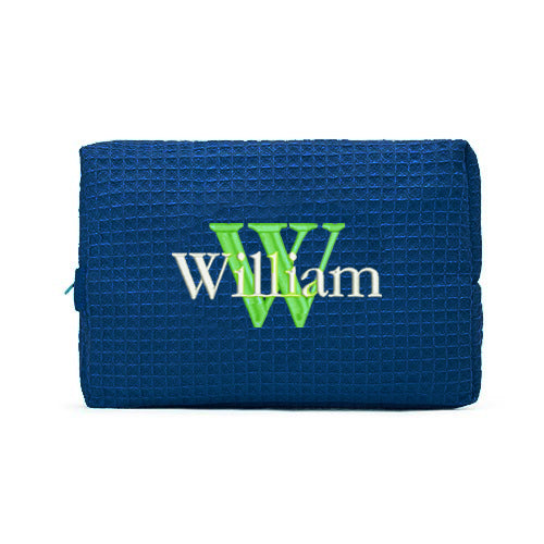 Personalized Cosmetic Case with Shadow Monogram – Cotton Sisters