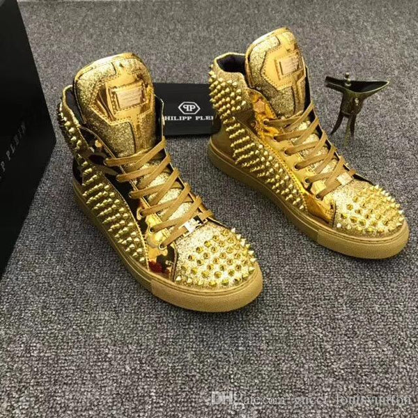 philipp plein shoes gold