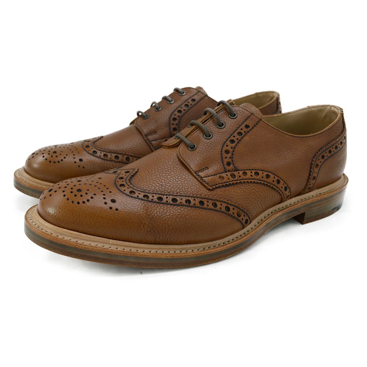 NPS WILSON Brogue Shoes - Acorn Grain with Double Leather Sole, Last P ...