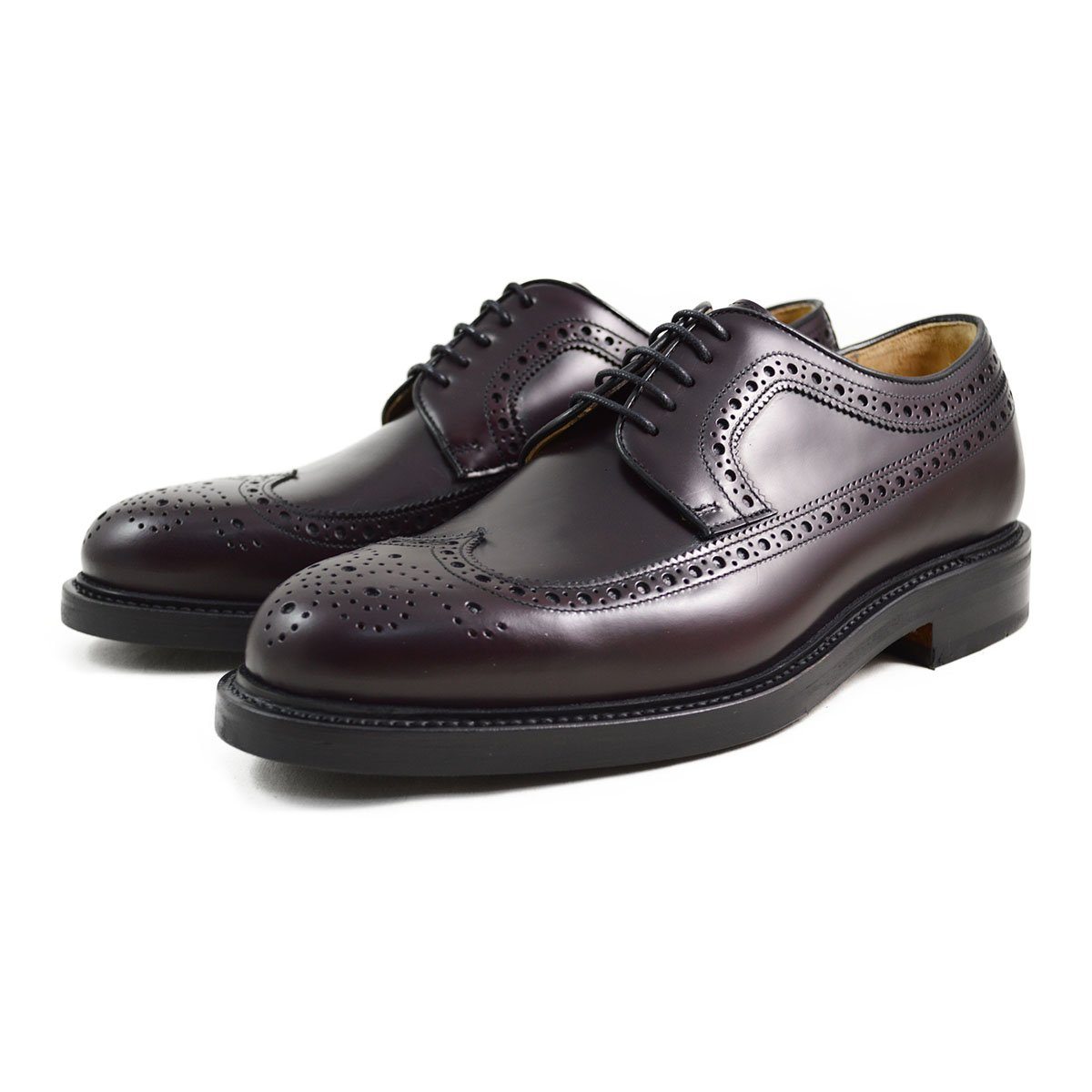 Berwick 1707 Long Wing Brogue (3681) - Burgundy Rois – A Fine Pair