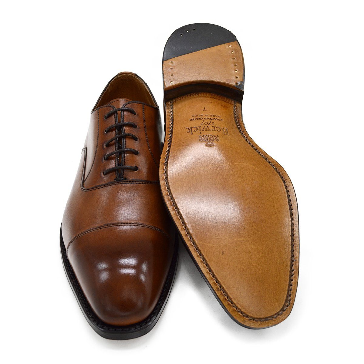 Berwick 1707 Straight Cap Oxford (5217) - Light Tan - A Fine Pair of ...